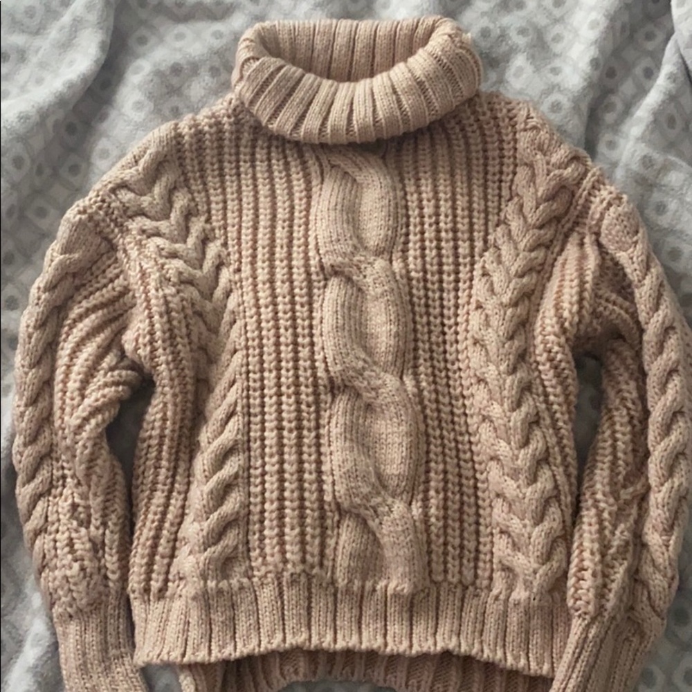 light pink sweater